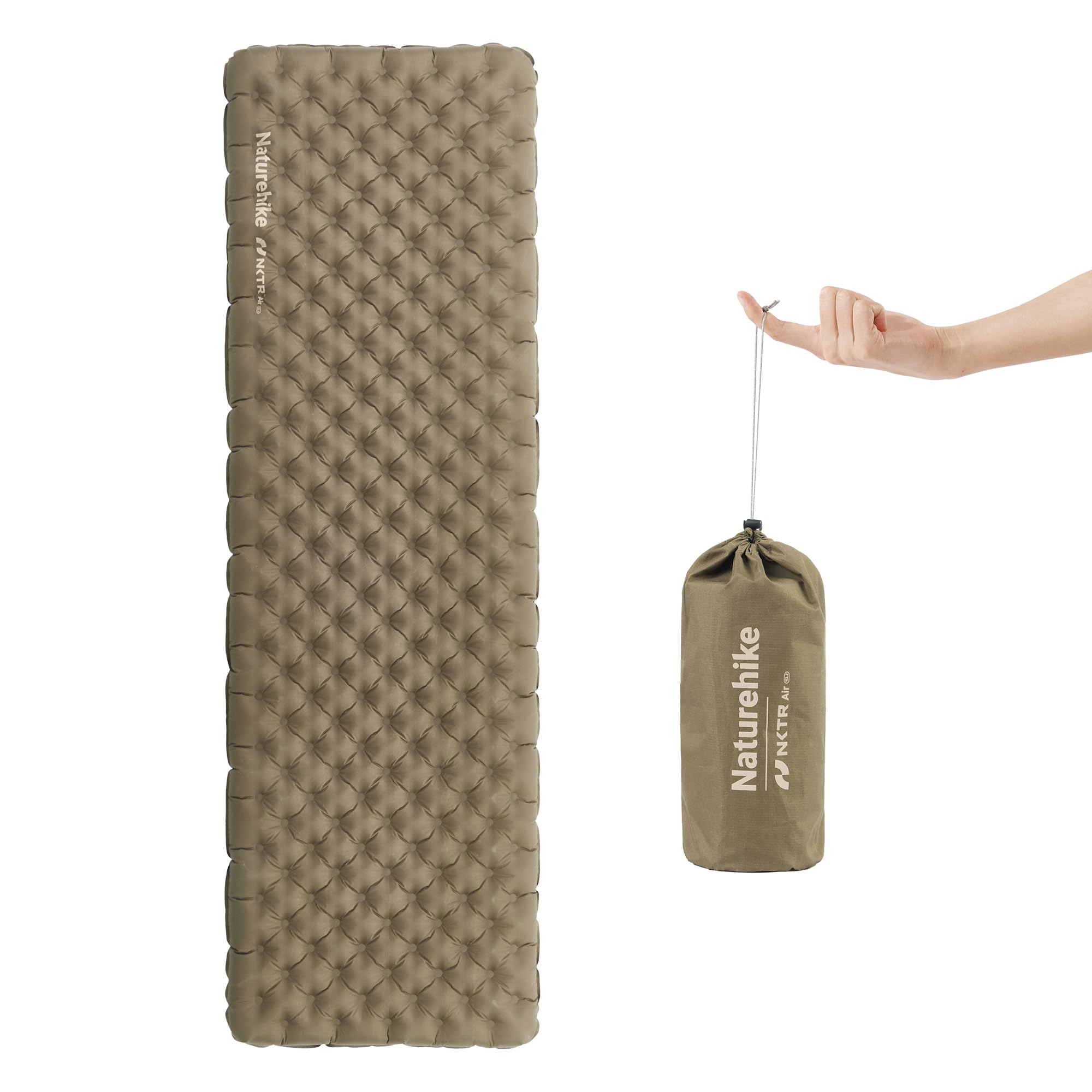 Naturehike Camping Sleeping Mat Ultralight Inflatable Air Mattress Waterproof Durable with 3.2 R Value for Trekking Hiking Backpacking
