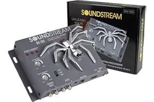 SoundStream BX-10G Bass Restoration Processor with Parametric Bass Equalizer, Digital Bass Processor for Car Audio, Balanced Inputs & Dash Mount Remote Control - Grey