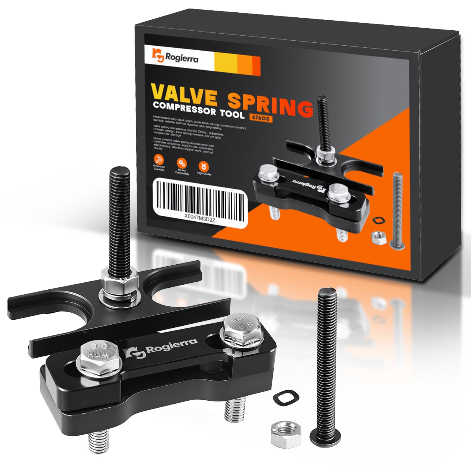 Photo 1 of Rogierra 67605 Valve Spring Compressor Tool Compatible with Chevy LSX 4.8L 5.3L 5.7L 6.0L 6.2L LS1 LS2 LS3 LS6 Engine, GM Trucks, Camaro, Corvette, Trans Am, GTO, G8, CTS-V