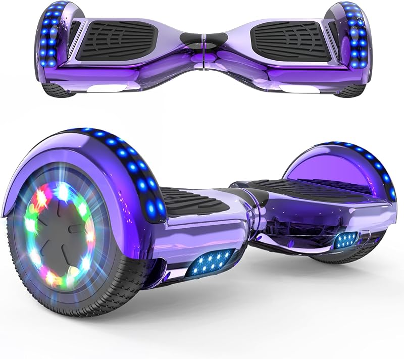 RCB 6.5 inch Hoverboards Bluetooth Speaker LED Lights Kids Adults