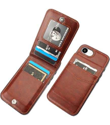 KIHUWEY Hülle Für IPhone 16 – Mit Kreditkartenfach, Drehbarem Ring, Magnetverschluss & RFID-Schutz, Blau