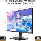 KOORUI 24 Inch FHD 1920x1080 100Hz Monitor, Built-in Speakers, VESA Mount, HDMI view 2
