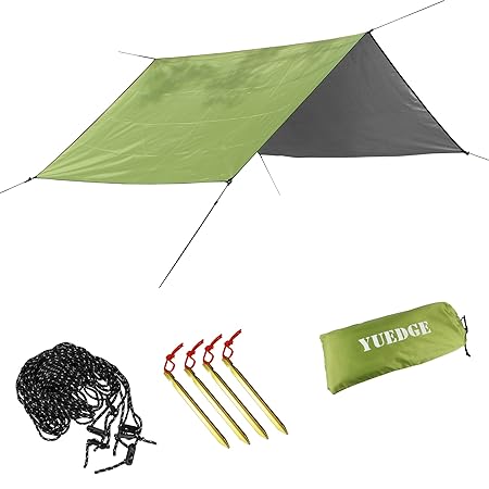 YUEDGE Tragbare Leichte Wasserdichte Zeltplanen, Tent Tarp