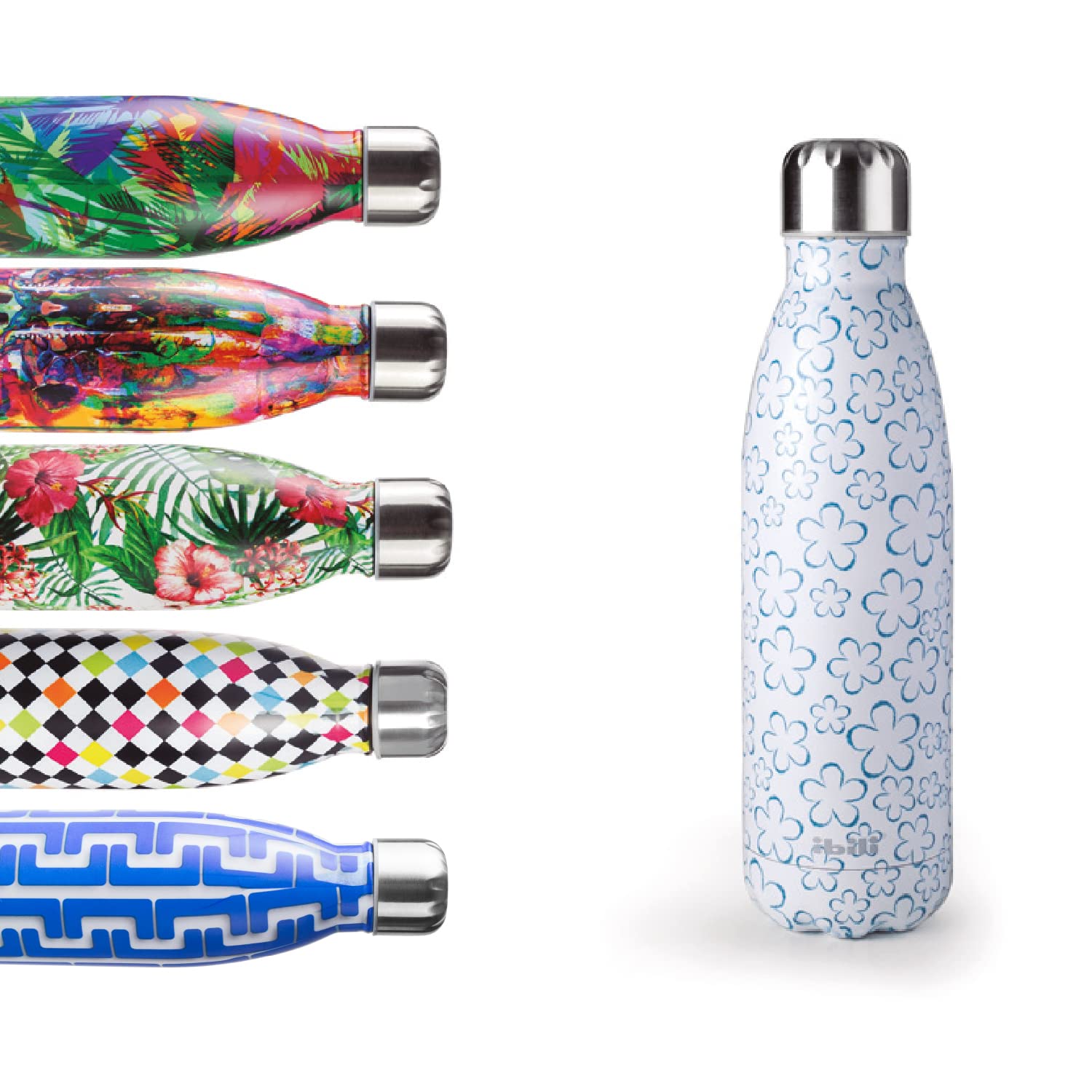 IBILI Thermos Flask with Double Wall, Spring Blue, 500 ml, 18/10 Stainless Steel, Reusable — image 1