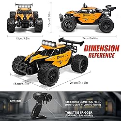 Sugolis 1:16 Scale Remote Control Car - 2.4GHz High