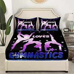 Erosebridal Gymnastics Bed Sheets Twin Size Girls