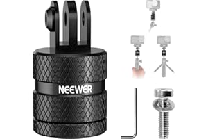 NEEWER Action Camera Tripod Mount Adapter Compatible with GoPro Hero 13 Go Pro 12 11 10 9 Black DJI Osmo Action 5 Pro 4 3, 36