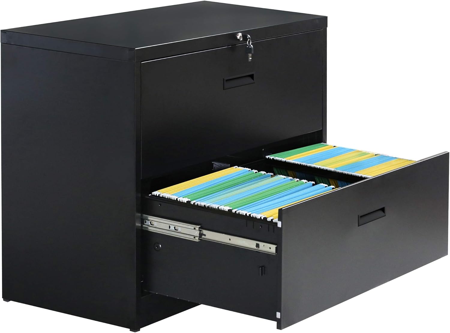 Amazon Com Merax Lateral File Cabinet 2 Drawer Locking Filing
