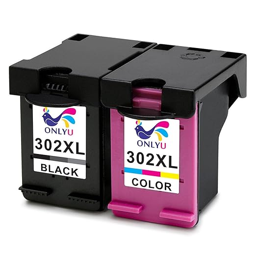 title=ONLYU 2-Pack Compatibile HP 302XL 302 XL Cartuccia inchiostro per HP Envy 4520