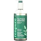 RENPURE Tea Tree &amp; Rosemary Balancing Shampoo for Oily/Normal Hair 24oz | Plant-based*, sulfate-free care cleanses oily hair and soothes dry scalp, helping rebalance moisture for fresh-feeling hair