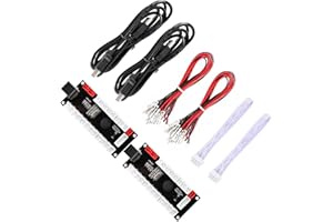 Guwarry 2-Player Zero Delay Generic Game Controller USB to Joystick for MAME & Raspberry Pi 1/2/3 RetroPie DIY Projects Support for SANWA Parts