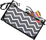 Lekebaby Portable Nappy Changing Mat Travel with Wipe-Pocket Head Cushion White view 7