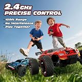 Tecnock 1:18 Scale Remote Control Car 2WD USB-C Charging 2.4GHz LED view 4