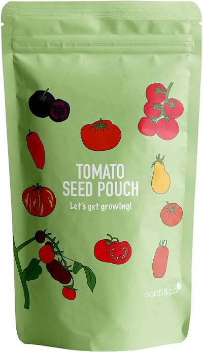 Scott&Co Tomato Seed Starter Kit 10 Varieties Indoor Outdoor Garden Gift