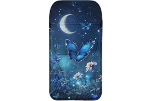 SUITOSELFY Moon Butterfly Pocket Protector,Leather Pencil Pouch Pen Pocket Holder for Men Shirt Lab Coats Pants,Pocket Organizer Pouch for Women Nurses