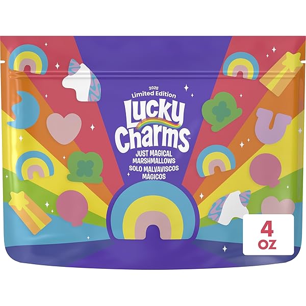 LUCKY CHARMS JUST MAGICAL MARSHMALLOWS, LIMITED EDITION SNACKS,...