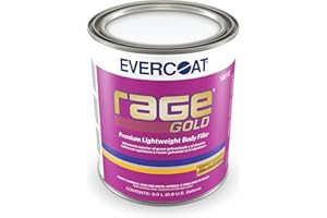 Evercoat Rage Gold Body Filler for Fiberglass, Aluminum & More - Stain-Resistant Filler - 128 Fl Oz
