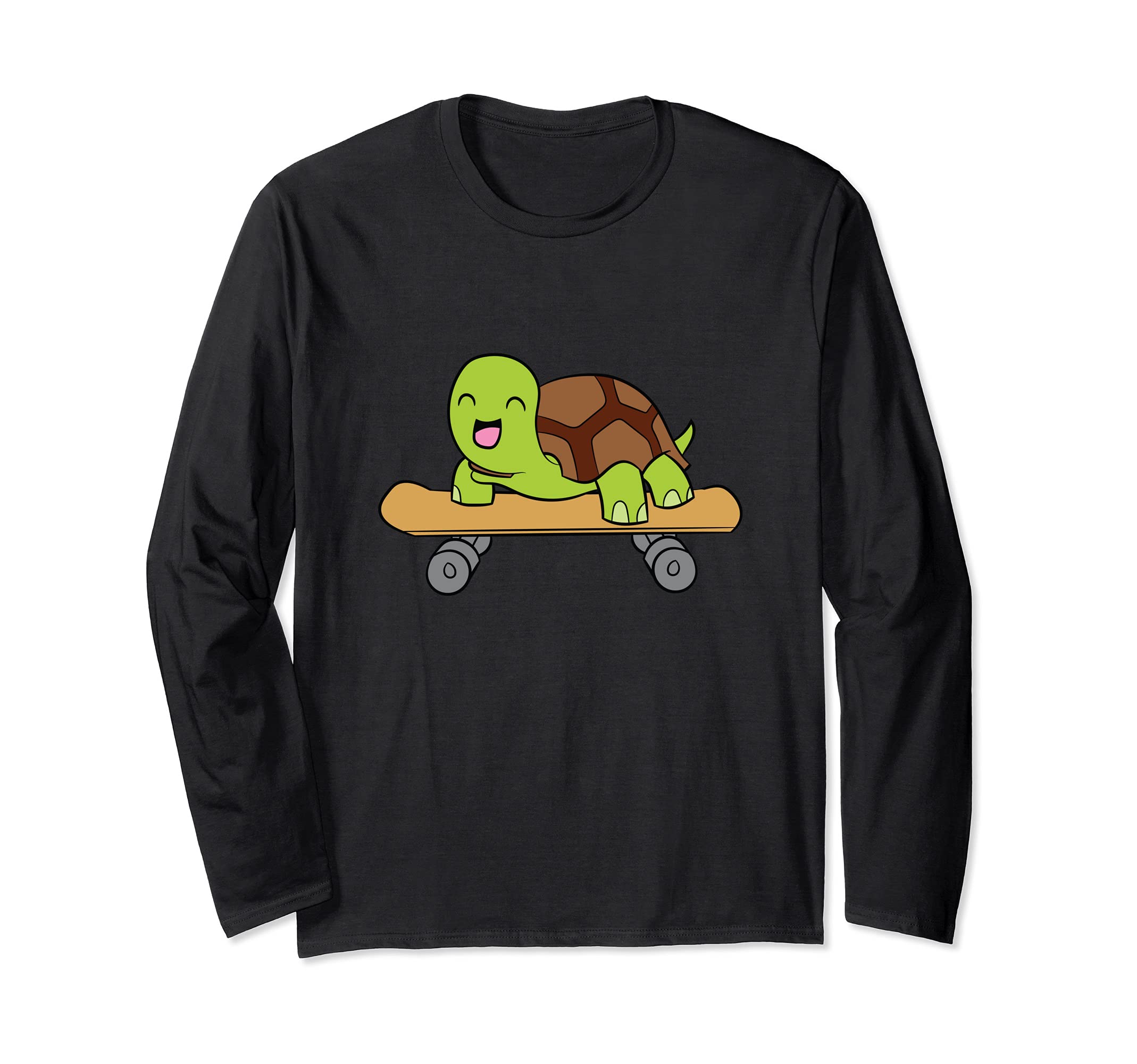 Cute Skateboarding Turtle Skateboard Turtle Long Sleeve T-Shirt