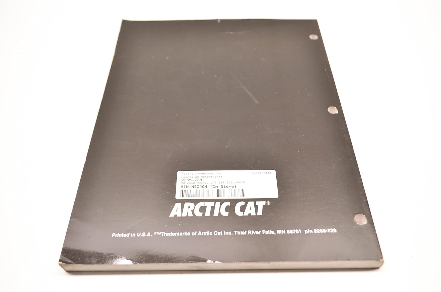 Amazon.com: Arctic Cat 2255-729 98 Z440 Z 440 Service Manual QTY 1:  Automotive