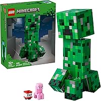 LEGO Minecraft The Creeper Kids Building Toy - Minecraft Toy for Boys & Girls, Ages 10+ - Room Decor for Gamers -W/ 1st Versi