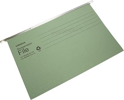 caja de 50] verde para colgar carpetas colgantes con pestañas y inserciones, color verde tamaño folio: Amazon.es: Oficina y papelería
