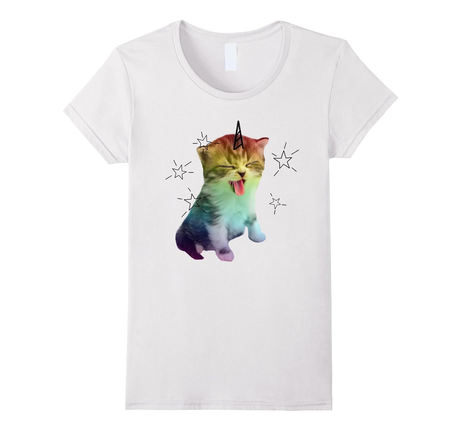 Unicorn Cat Shirt Pink Caticorn Rainbow 