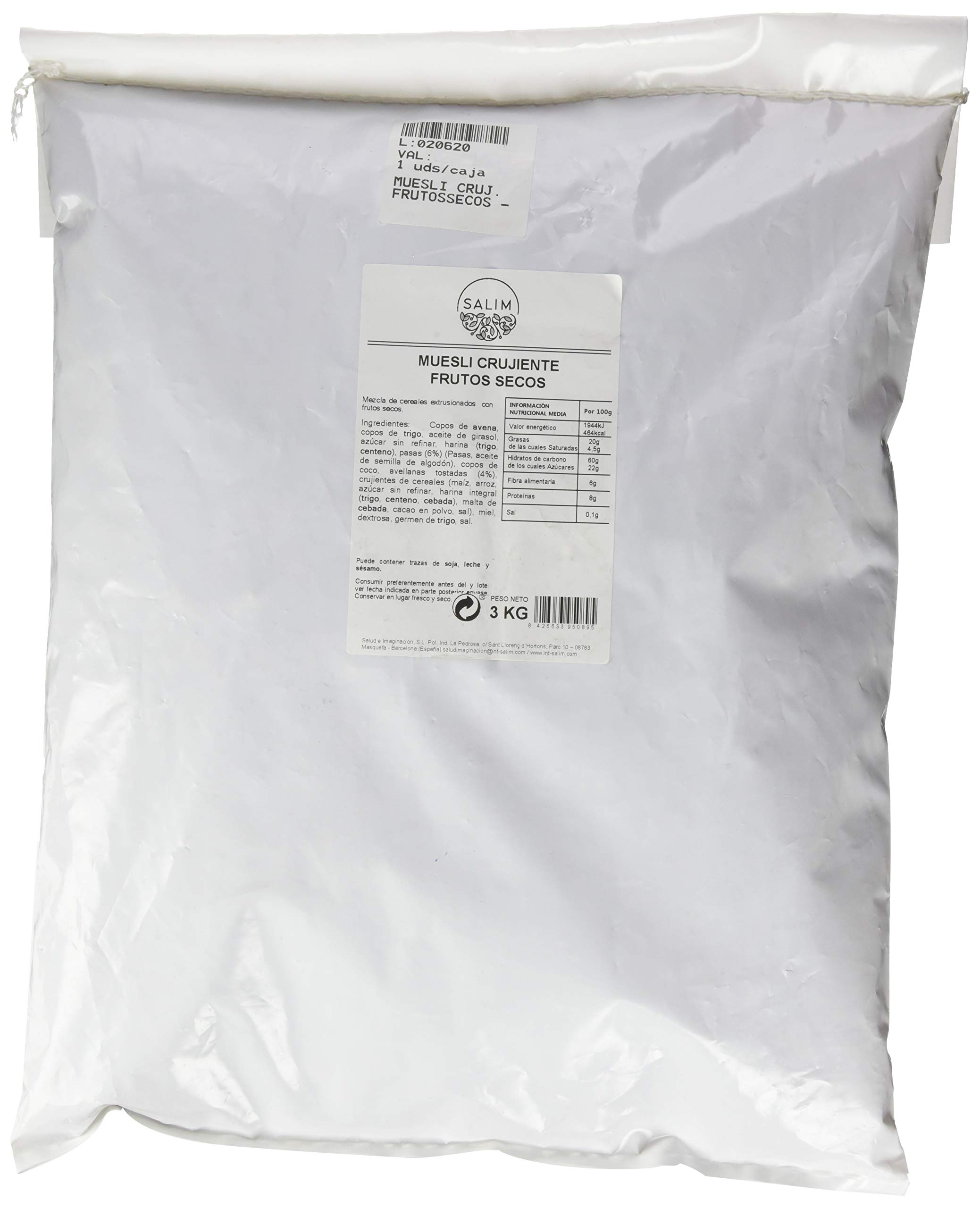 Graneles Bulk Bulk Muesli Cruj Nuts 3 Kg 3000 g