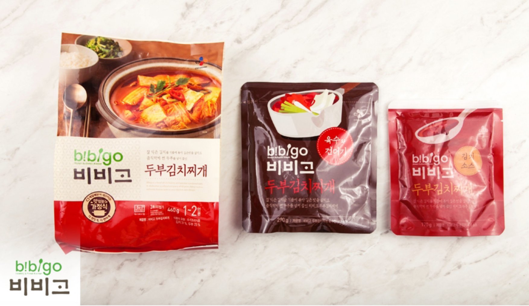 Korean Bibigo Premade Packaged Tofu Kimchi/Soybean Paste Soup (Tofu
