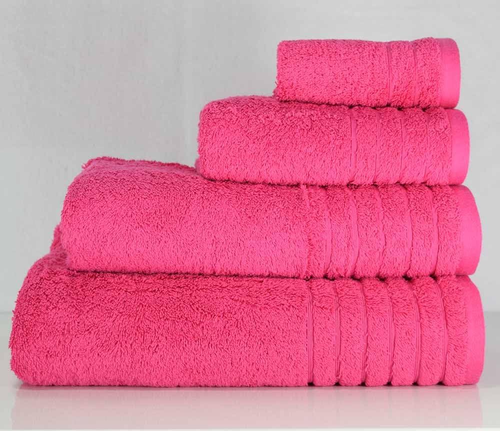 linenHall Luxury 650gsm Plain Hot Pink Hand Towel (SEE SIZE OPTIONS)