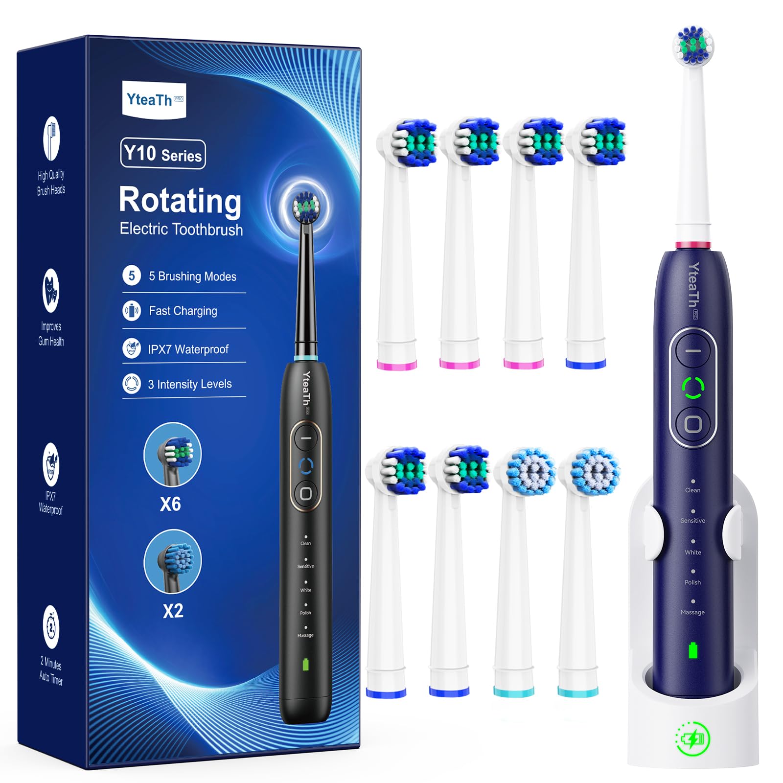 Rotating Electric Toothbrush w...