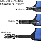 HEELE Dog Harness Small No Pull Reflective Padded Handle Blue S view 6
