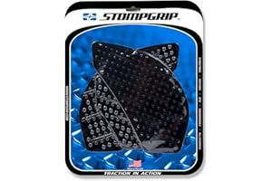 Stompgrip Motorcycle Traction Pads - STREET BIKE TANK GRIPS - VOLCANO - 0037 (Black)