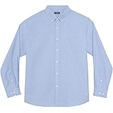 Big and Tall Oxford Dress Shirt for Men Button Down Shirts Long Sleeve Casual Shirt from XXL(T) to 6XL(T)