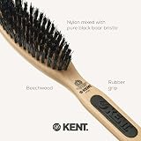 KENT PF05 Bristle & Nylon Smoothing Hairbrush - Narrow Oval for Short to Medium view 5
