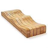 KUTLER 11 Slot In-Drawer Bamboo Knife Block