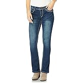 WallFlower Women's Legendary Bootcut Mid-Rise Insta Stretch Juniors Jeans (Standard and Plus), Size 0 to 24