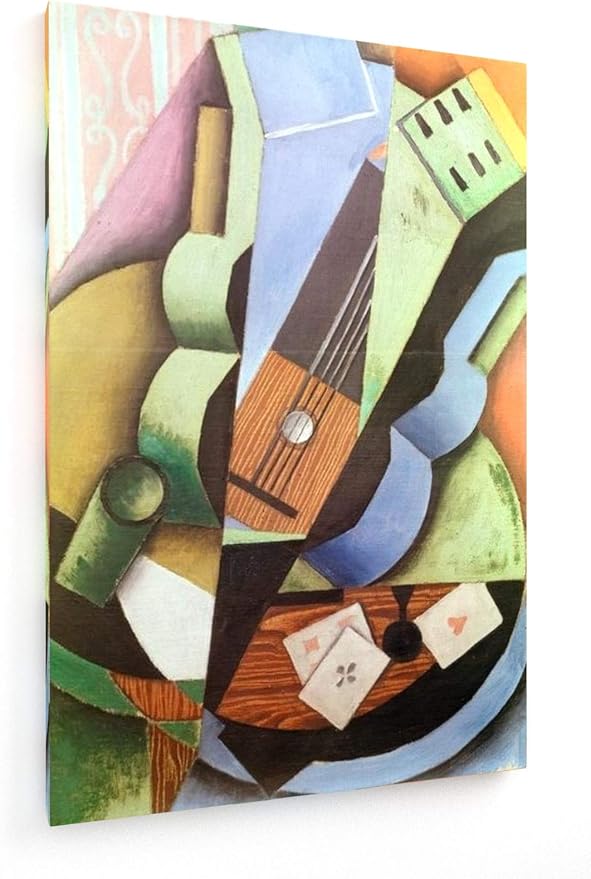 weewado Juan Gris Die DREI Karten Gemälde 1913 40x60