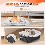Nobleza 2 in 1 Cat Bed Foldable Nest 60x50cm Grey Inner Cushion Small Pet Bed view 5