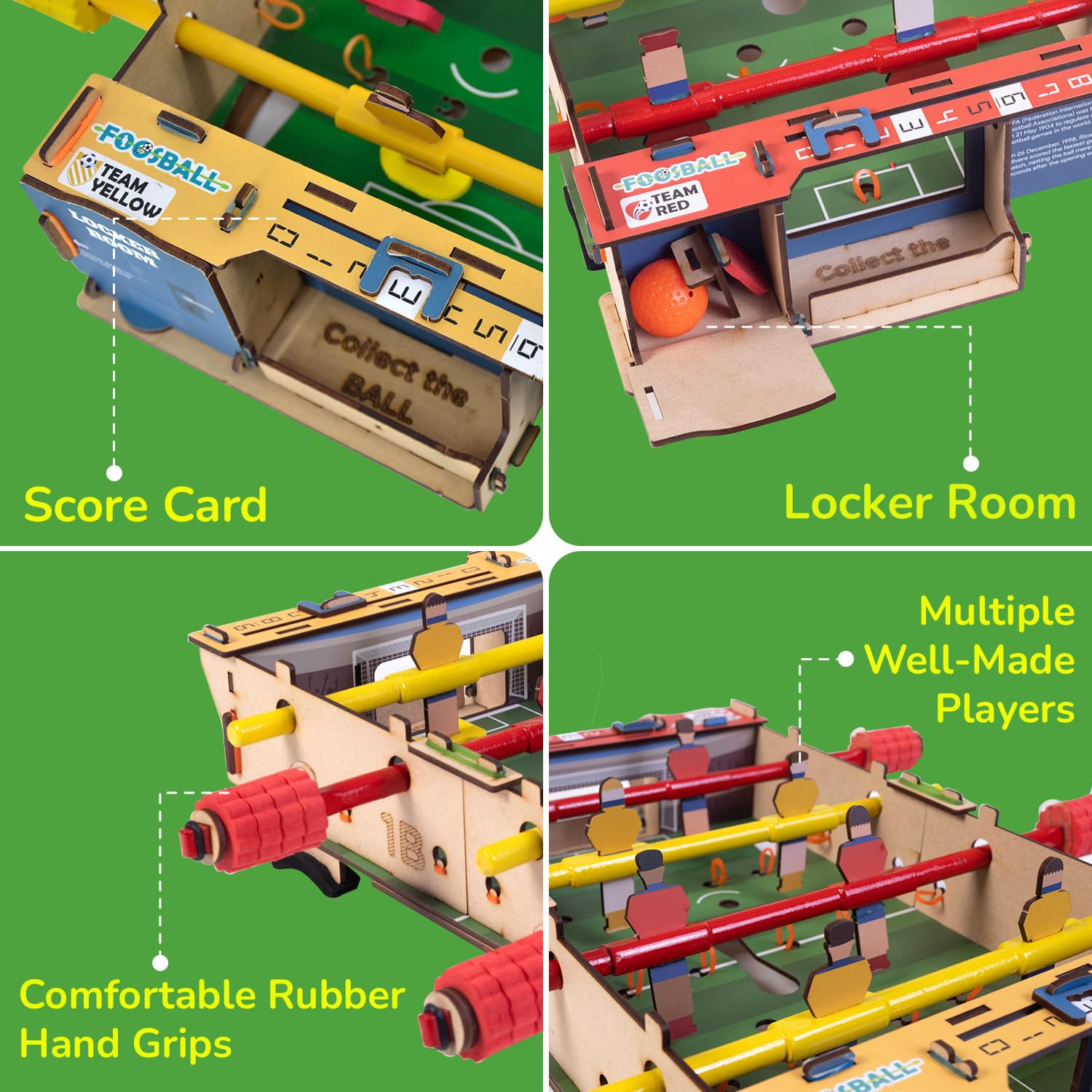 Smartivity Foosball Table Soccer Indoor Games for Kids Age 6-14 Years | Birthday Gifts for Boys & Girls | DIY STEM Educational Science Toy for Kids Age 6,7,8,9,10,11,12,13,14 Years