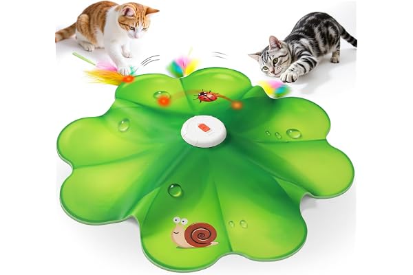 Cat Toys for Indoor Cats with LED Lights,FEELNEEDY Interactive Cat Toys for Kitten,jouet Pour Chat for Cat Enrichment,Hide an