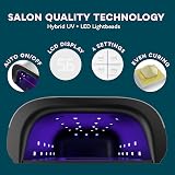 SUNUV LED Nail Lamp Dryer for Gel Polish Curing Machine Auto Sensor LCD 99S view 2