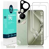 Ibywind for Huawei Pura 70 Ultra 4G Screen Protector,2-Pack,Hydrogel Film with Camera Lens Protector,Easy Installation Tool,Bubble-Free,Fingerprint Unlock Compatible,Anti-Shatter,Anti-Scratch