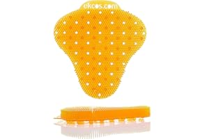 Diversey Ekcos EKS-13C-12 ekcoscreen 60 Day Premium Anti-Splash Urinal Screen, Deodorizer for Cleaner Restrooms, Citrus Scent, Orange, 12-Screens