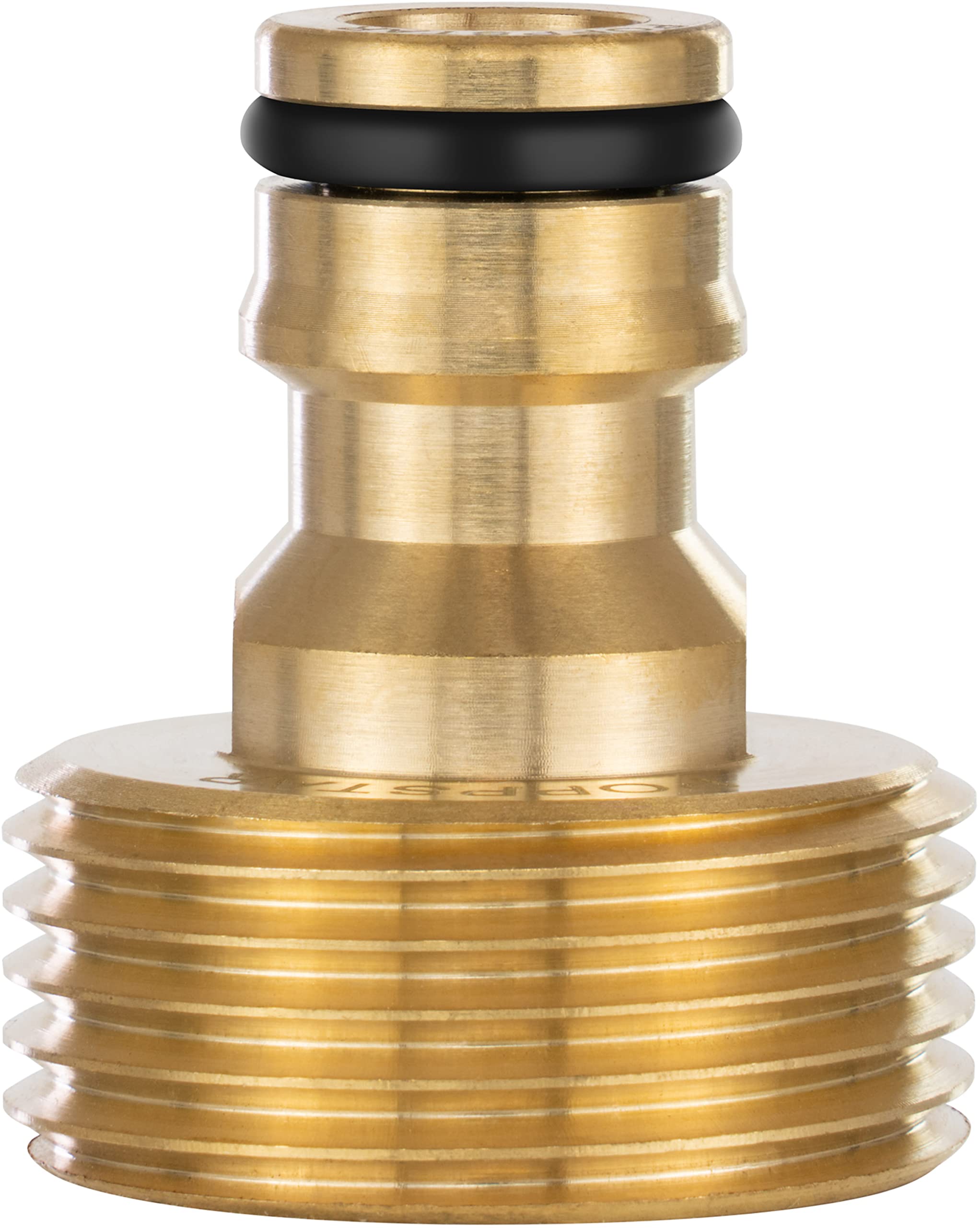 Poppstar Water Adapter with 1 inch External Thread and Coupling for Garden Hose (Compatible with Gardena)