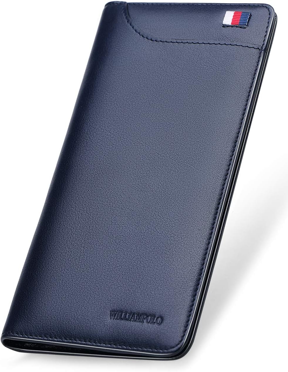 WILLIAMPOLO Cartera Larga Hombre Cuero Genuino Moda Billetera de Gran  Capacidad Titular de la Tarjeta de Crédito (Marrón): Amazon.es: Equipaje