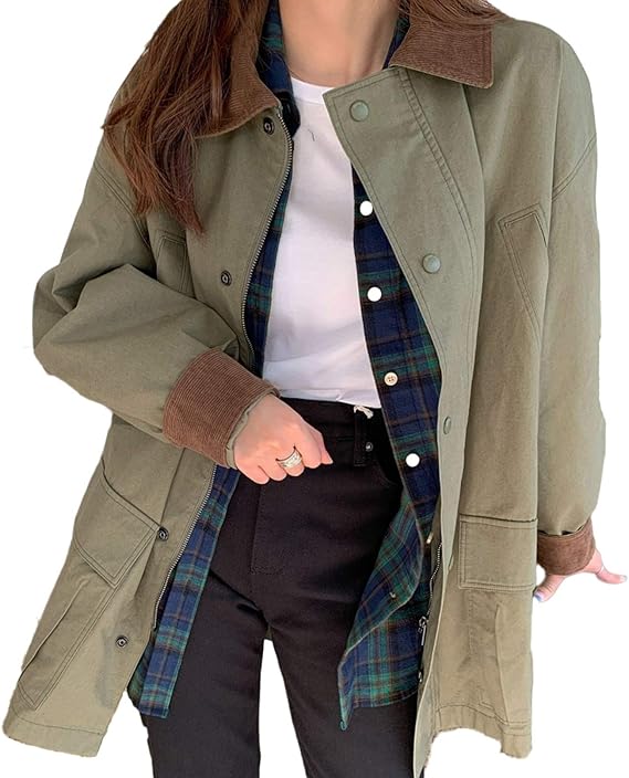 Amazon トレンチコート レディース コート ジャケット スリム 着痩せ 長袖 ショート コート アウター グリーン ジャケットコート F トレンチコート ゆったり カジュアル おしゃれ 体型カバー 春秋 通学 仕事 コート ジャケット 通販 Amazon トレンチコート レディース コート ジャケット スリム 着痩せ 長袖 ショート コート アウター グリーン ジャケットコート F トレンチコート ゆったり カジュアル おしゃれ 体型カバー 春秋 通学 仕事 コート ジャケット 通販