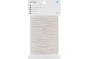 joycraft White String, 2MM Cotton String, 164Ft Bakers Twine, Butchers String, Macrame Rope Yarn, Cotton Thread Twine for Coo