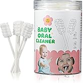 VUXHUAR Baby Tongue Cleaner 48-Count, Newborn Oral Care Gauze Swabs – Soft Disposable Mouth Wipes for 0-36 Months, Travel-Pac