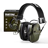 Muffpro Rechargeable Shooting Ear Protection with Sound Amplification Electronic Earmuffs for Noise Reduction