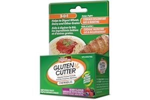 Healthy Digestives Gluten Cutter Chewable-Digestive Formula-Berry Flavor, 15-Count